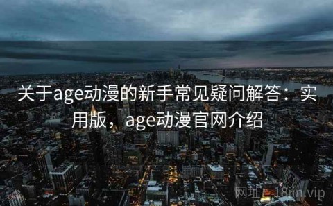 关于age动漫的新手常见疑问解答：实用版，age动漫官网介绍