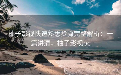柚子影视快速熟悉步骤完整解析：一篇讲清，柚子影视pc
